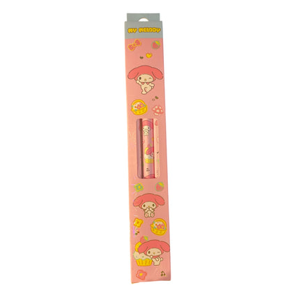 SANRIO MY MELODY PRESCHOOL WOODEN PENCIL SET WITH PENCIL SHARPENER