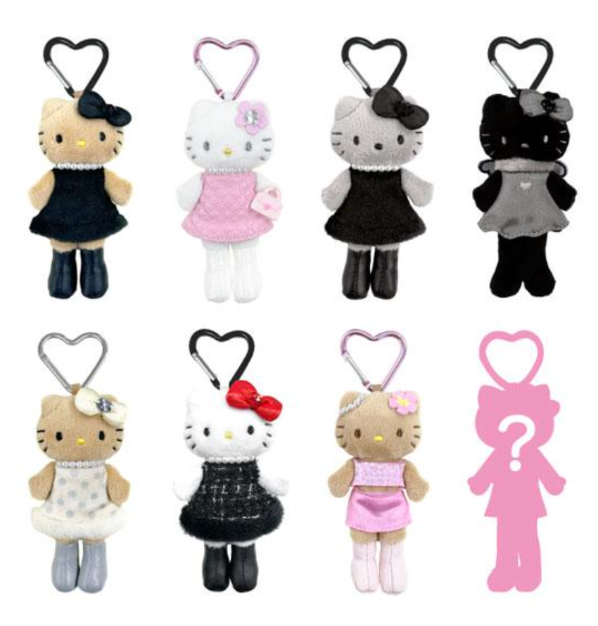 SANRIO ORIGINAL HELLO KITTY TRADING MINI STYLE UP MASCOT KEYCHAIN BLIND BOX