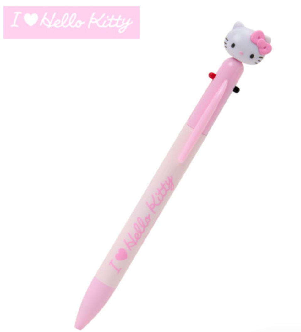 SANRIO ORIGINAL HELLO KITTY MASCOT 3 COLOR MUITI BALLPOINT PEN  (I LOVE HELLO KITTY)