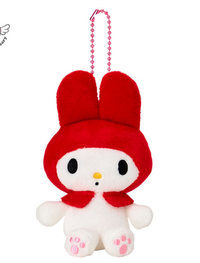 SANRIO ORIGINAL MY MELODY 50TH ANNIVERSARY MASCOT HOLDER- SITTING RED