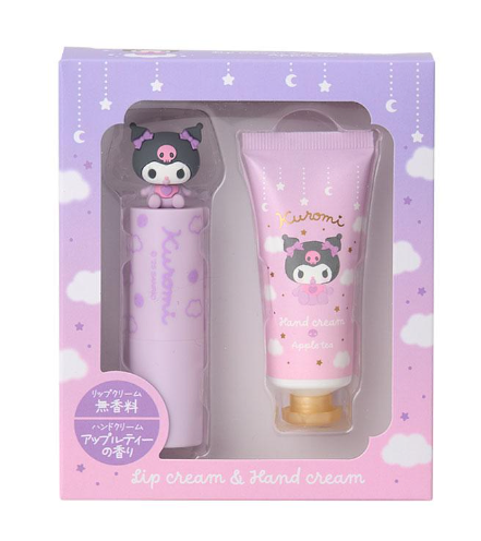 SANRIO ORIGINAL KUROMI LIP BALM & HAND CREAM SET APPLE TEA SCENT