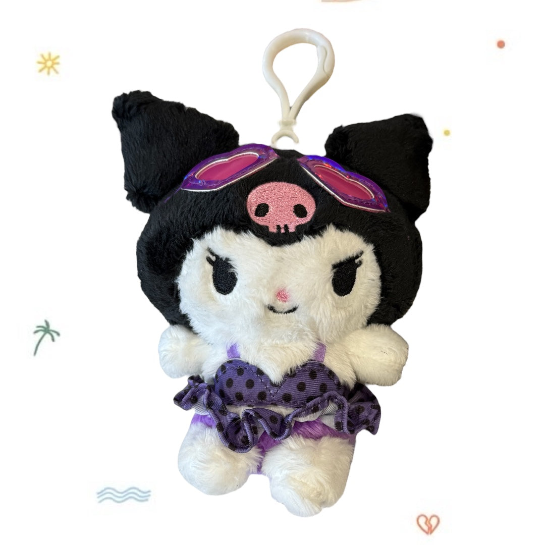 SANRIO KUROMI TROPICAL MASCOT CLIP CHARM / PLUSH