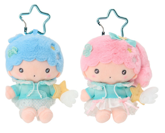 SANRIO ORIGINAL LITTLE TWIN STARS SPARKLING WISH WINGS MASCOT HOLDER