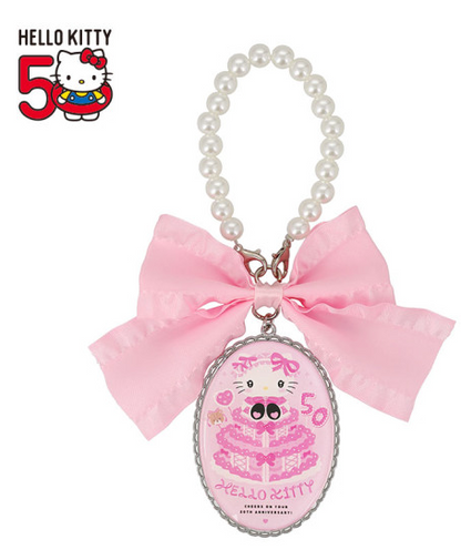 SANRIO JAPAN ORIGINAL HELLO KITTY 50TH ANNIVERSARY BAG CHARM QUILT