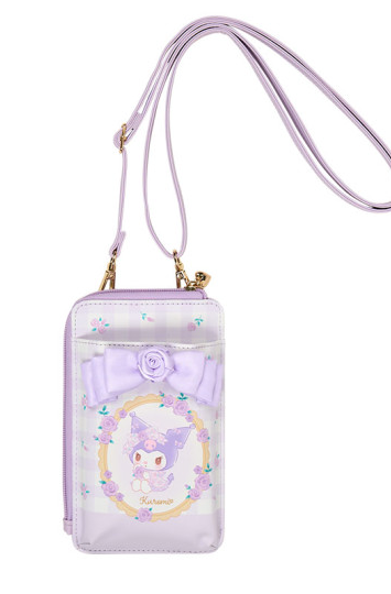 SANRIO ORIGINAL KUROMI CELL PHONE SHOULDER BAG DOLLY ROSE