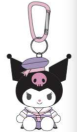 SANRIO KUROMI PASTEL SAILOR  MASCOT / PLUSH W CARABINER