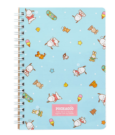 SANRIO ORIGINAL POCHACCO B6 RING NOTEBOOK RETRO