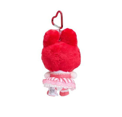 SANRIO ORIGINAL MY MELODY 50TH ANNIVERSARY RED MASCOT HOLDER (RED AND GREEN RIBBON)