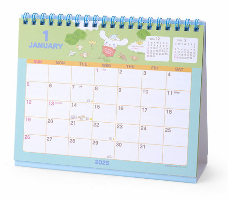 SANRIO JAPAN ORIGINAL CINNAMOROLL 2025 TABLE RING CALENDAR