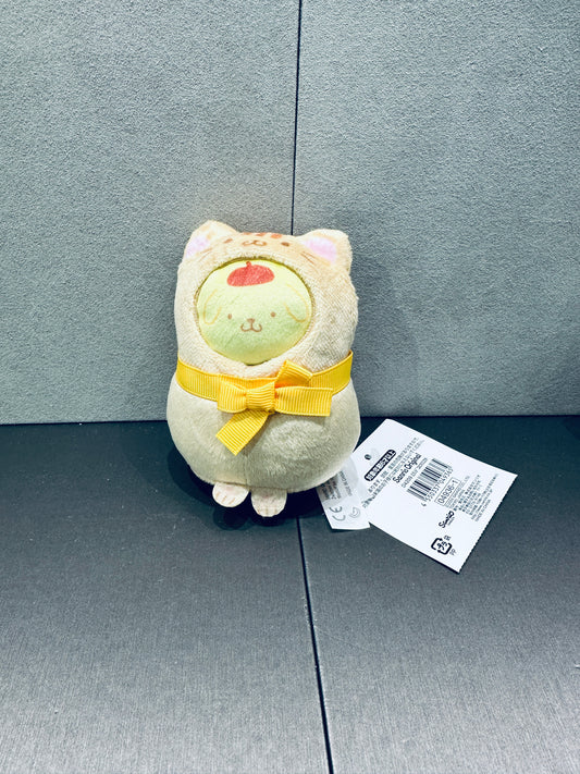 SANRIO JAPAN ORIGINAL POMPOMPURIN MASCOT WITH CAT COSTUME
