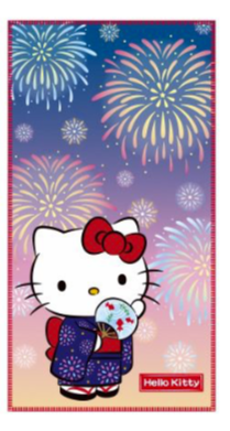 SANRIO HELLO KITTY BATH TOWEL HANABI