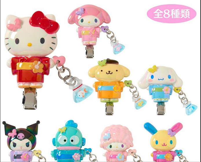 SANRIO CHARACTERS SUMMER FESTIVAL HAIR CLIP BLIND BOX