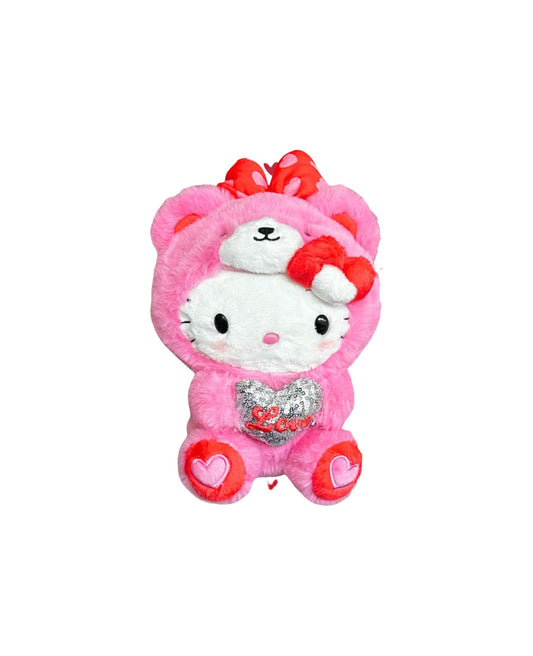 SANRIO HELLO KITTY 8 IN PLUSH HEART BEAR PINK
