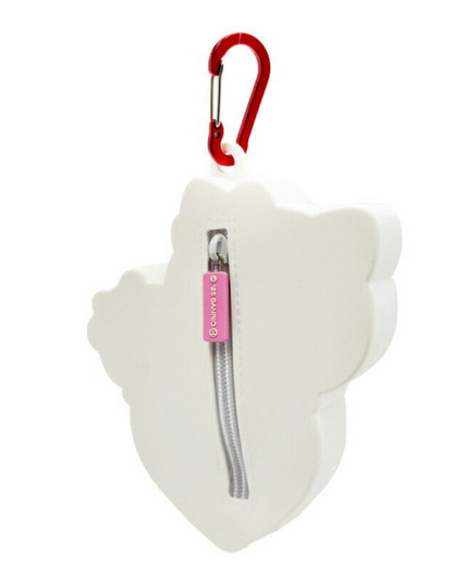 SANRIO ORIGINAL HELLO KITTY X TINY CHUM SILICONE POUCH WITH CARABINER