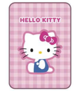 SANRIO HELLO KITTY BLANKET GINGHAM INTERIOR