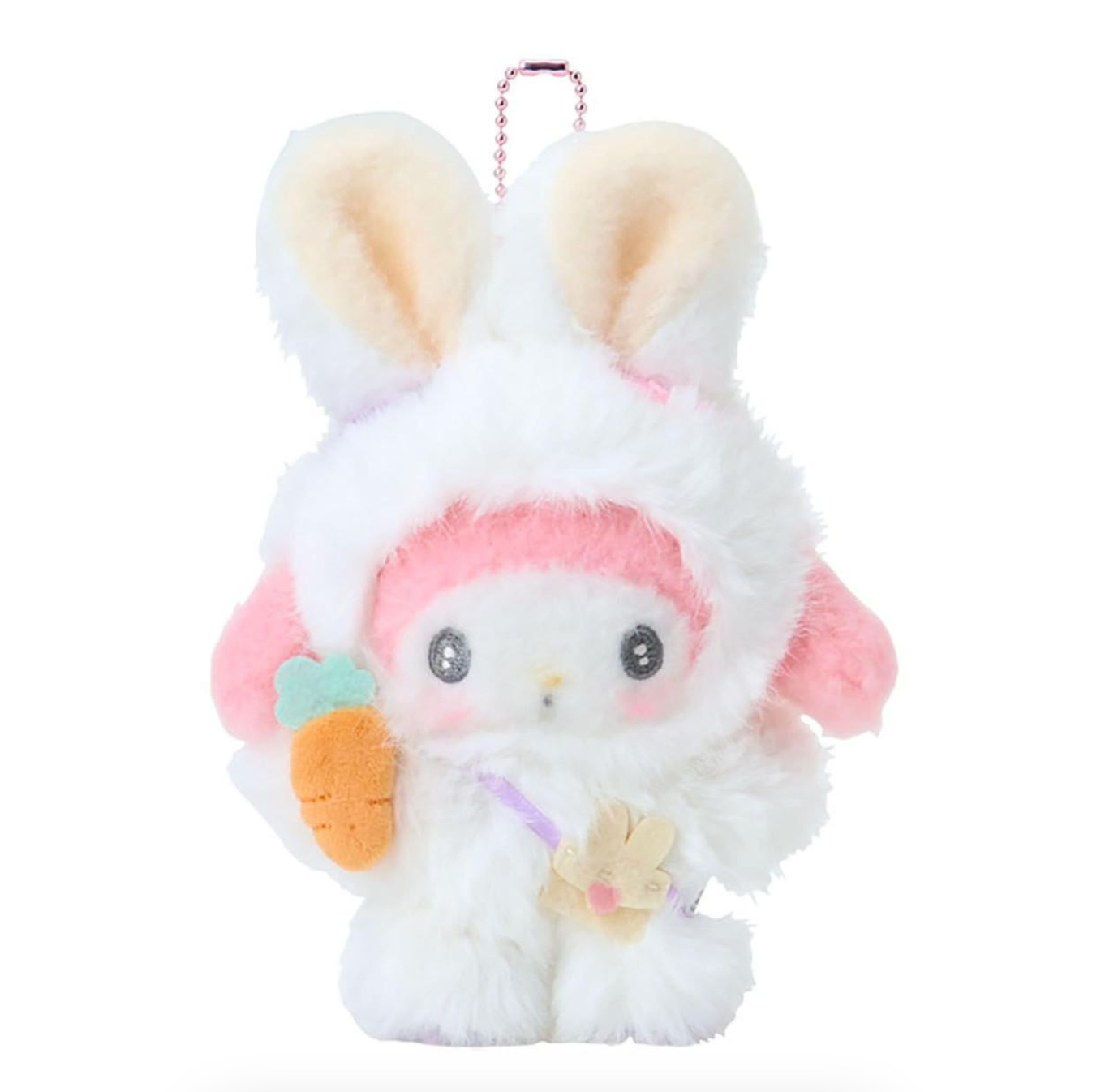 SANRIO ORIGINAL MY MELODY MASCOT HOLDER PUFFY EAR RABBIT CLUB
