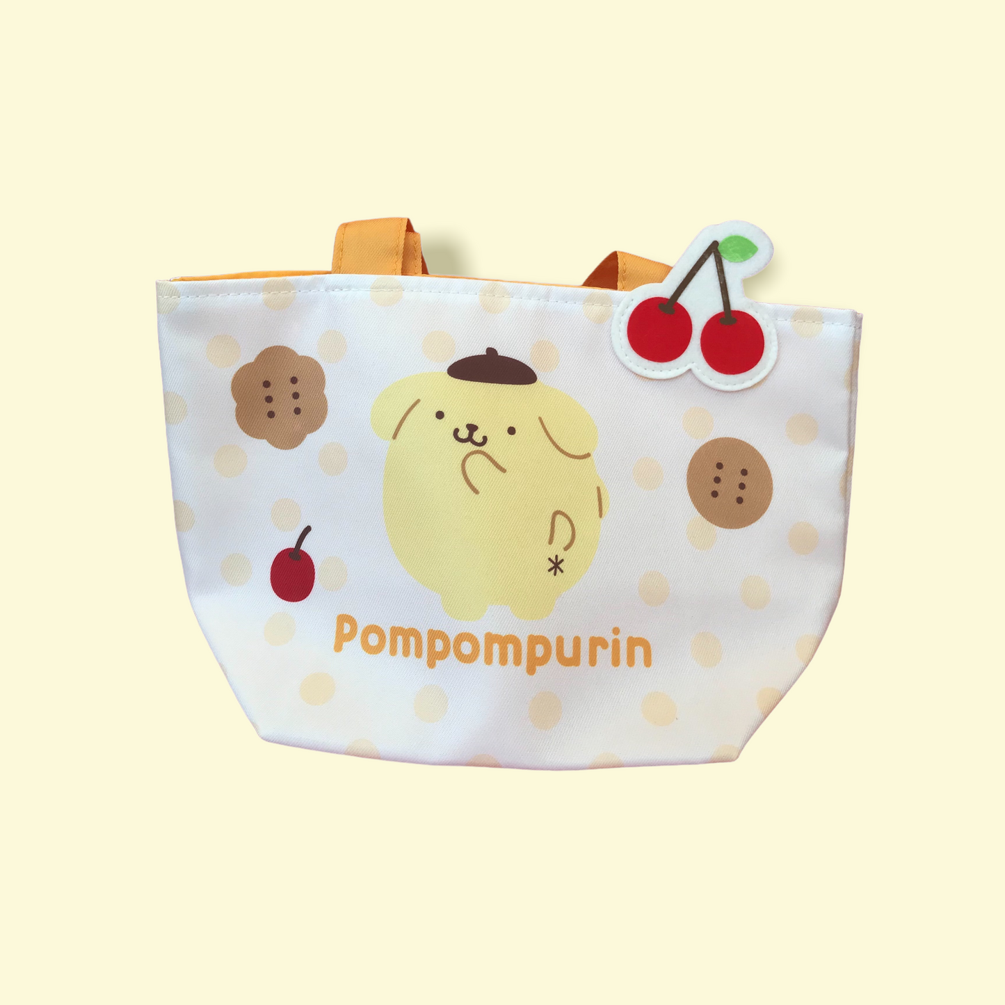 SANRIO JAPAN ORIGINAL POMPOMPURIN PN KUJI 2024 MINI TOTE BAG (WHITE) #6