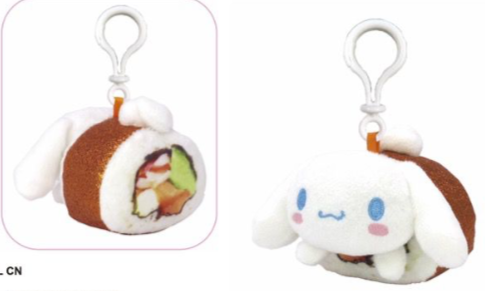 SANRIO CINNAMOROLL CALIFORNIA ROLL MASCOT CLIP ON SUSHI