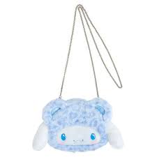 SANRIO JAPAN ORIGINAL CINNAMOROLL FACE SHAPED 2 WAY CROSS BODY POUCH LEOPARD BEAR