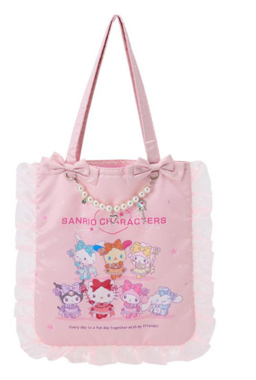 SANRIO ORIGINAL CHARACTER IDOL COLORFUL DRESS FRILL TOTE BAG