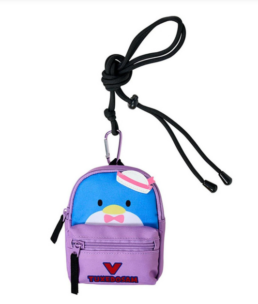 SANRIO ORIGINAL TUXEDOSAM MINI BACKPACK-STYLE POUCH (HAPIDANBUI BOYS HAPPY BIRTHDAY 5TH ANNIVERSARY! ALL TOGETHER)