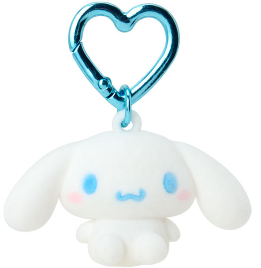 SANRIO ORIGINAL CINNAMOROLL (MINI 55TH ANNIVERSARY) FLOCKED MASCOT HOLDER BAG CHARM