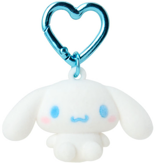 SANRIO ORIGINAL CINNAMOROLL (MINI 55TH ANNIVERSARY) FLOCKED MASCOT HOLDER BAG CHARM