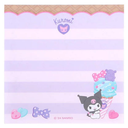 SANRIO KUROMI ICE CREAM MEMO PAD KU