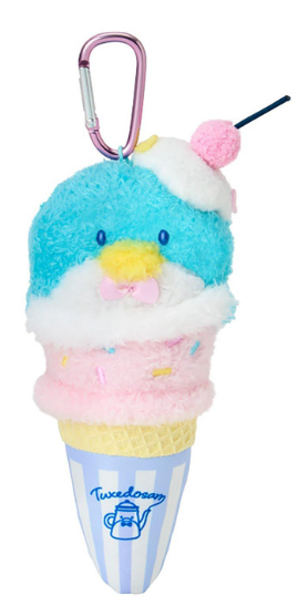 SANRIO ORIGINAL TUXEDOSAM ICE CAFE DESIGN MASCOT HOLDER