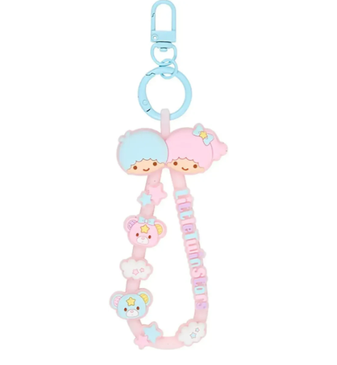 SANRIO ORIGINAL LITTLE TWIN STARS RUBBER CORE KEYCHAIN