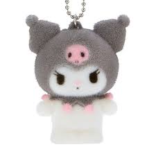 SANRIO JAPAN ORIGINAL KUROMI  FLOCKY MASCOT HOLDER