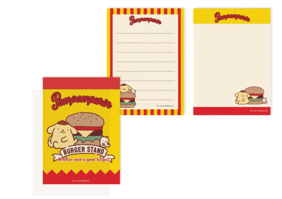 SANRIO ORIGINAL POMPOMPURIN MINI NOTEPAD RETRO