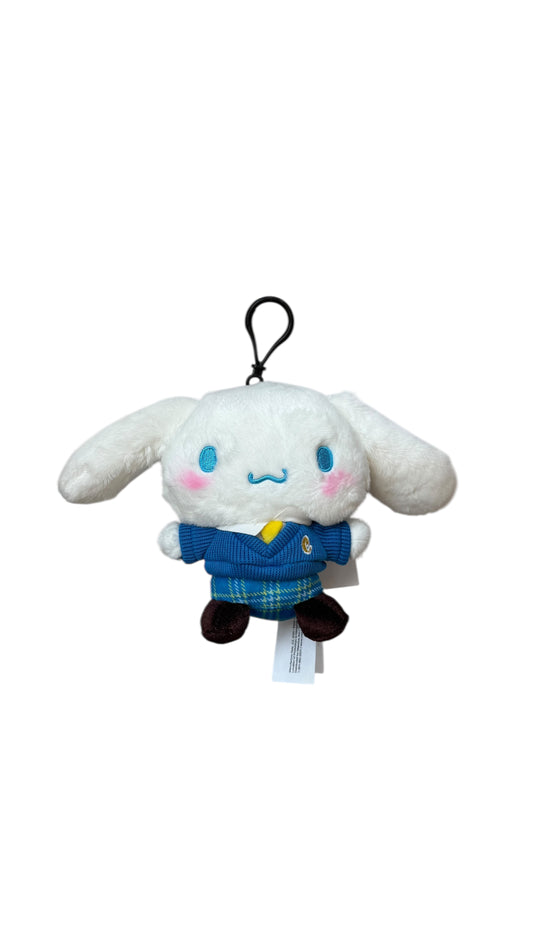 SANRIO CINNAMOROLL SCHOOL UNIFORM MASCOT CLIP / PLUSH