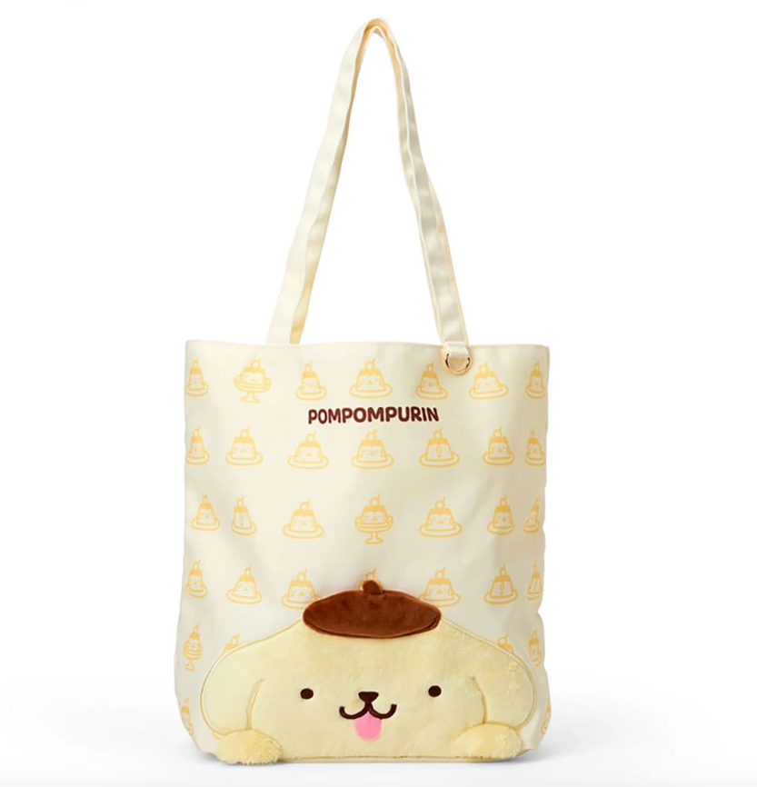 SANRIO ORIGINAL POMPOMPURIN 30TH ANNIVERSARY TOTE BAG  (PUDDING FOR FULLNESS AND HAPPINESS)