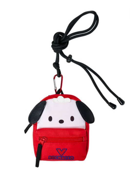 SANRIO ORIGINAL POCHACCO MINI BACKPACK-STYLE POUCH (HAPIDANBUI BOYS HAPPY BIRTHDAY 5TH ANNIVERSARY! ALL TOGETHER)
