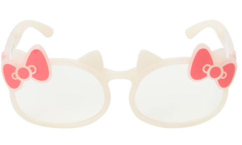 SANRIO ORIGINAL HELLO KITTY SUNGLASSES WHITE RED RIBBON