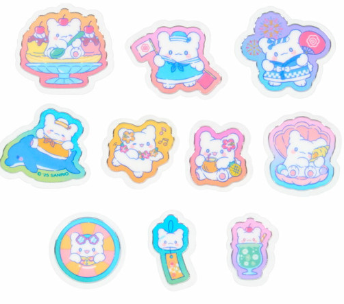 SANRIO ORIGINAL HANAMARUOBAKE STICKER CREAM SODA