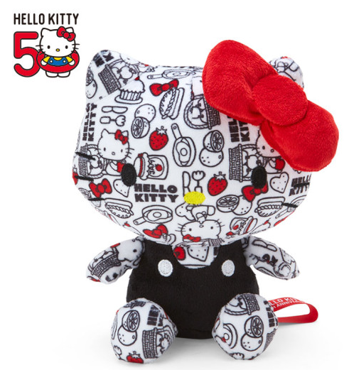 SANRIO JAPAN ORIGINAL HELLO KITTY 50TH ANNIVERSARY RED PLUSH