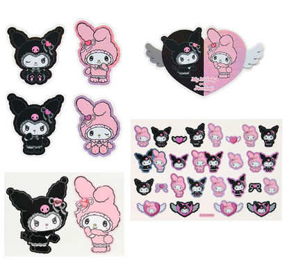 SANRIO ORIGINAL MY MELODY & KUROMI STICKER SET MELOUSA ROMIUSA