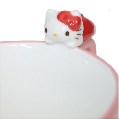 SANRIO ORIGINAL HELLO KITTY MUG WITH NOKKARI FIGURE COMICS