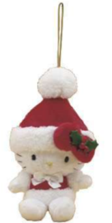 SANRIO HELLO KITTY SANTA CLAUS MASCOT / PLUSH ORNAMENT