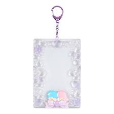 SANRIO JAPAN ORIGINAL LITTLE TWIN STARS CARD HOLDER ENJOY IDOL LACE BOW