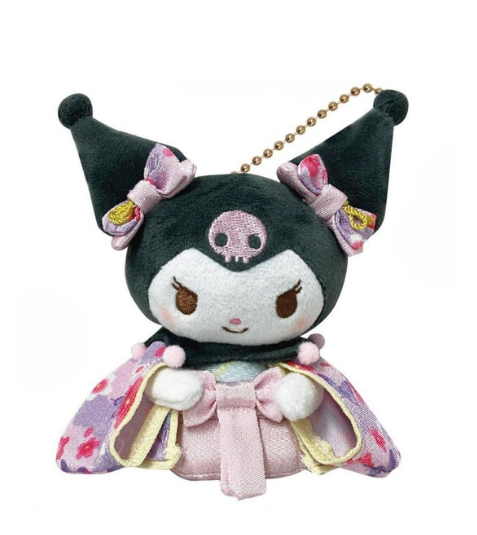 SANRIO ORIGINAL KUROMI MASCOT WITH BALL CHAIN SHOGUN SERIES