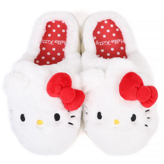 SANRIO ORIGINAL HELLO KITTY FLUFFY ROOM SLIPPERS