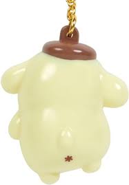 SANRIO JAPAN ORIGINAL POMPOMPURIN CUSTOM KEY CHAIN CLEAR AND PLUMP 3D