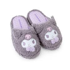 SANRIO ORIGINAL KUROMI FACE SHAPED SLIPPERS KIDS SIZE