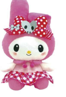SANRIO MY MELODY 13 IN PINK & BLACK PARTY PLUSH