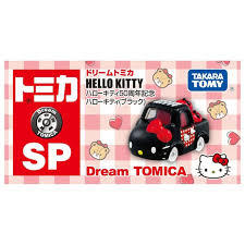 SANRIO JAPAN ORIGINAL HELLO KITTY 50TH ANNIVERSARY BLACK TAKARA TOMY DREAM CAR BLUE