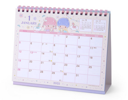 SANRIO JAPAN ORIGINAL LITTLE TWIN STARS 2025 TABLE RING CALENDAR