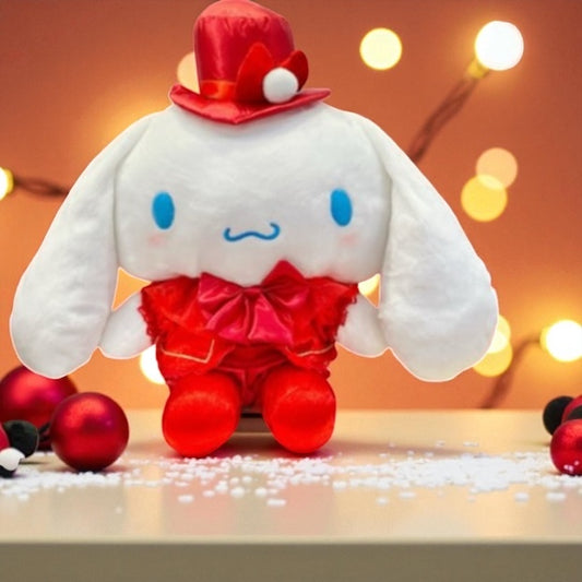 SANRIO CINNAMOROLL 15 IN PLUSH CHRISTMAS DRESS
